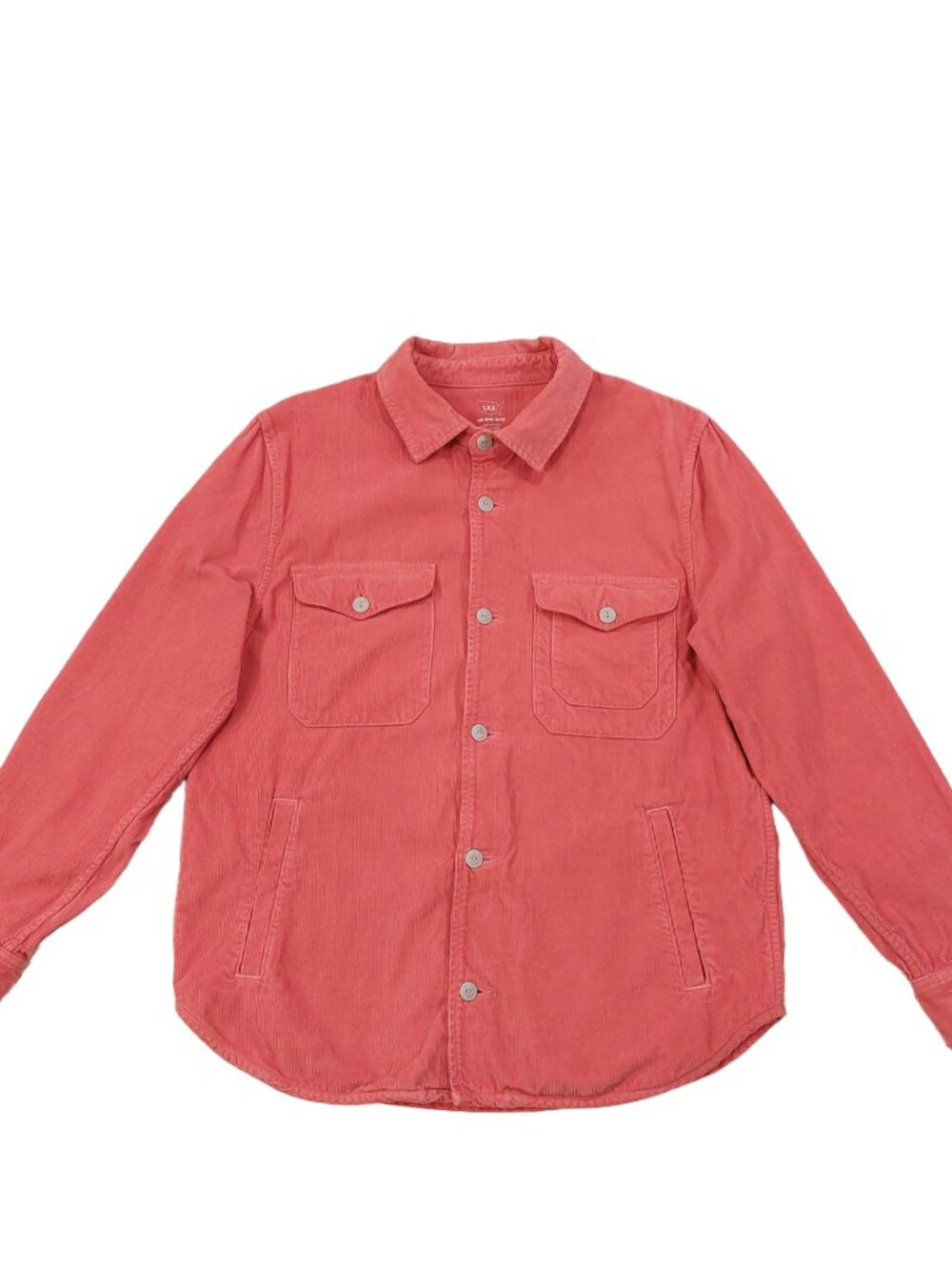 Save Khaki United SKU Corduroy Shirt Jacket Mens XL, Salmon Pink, Made in USA